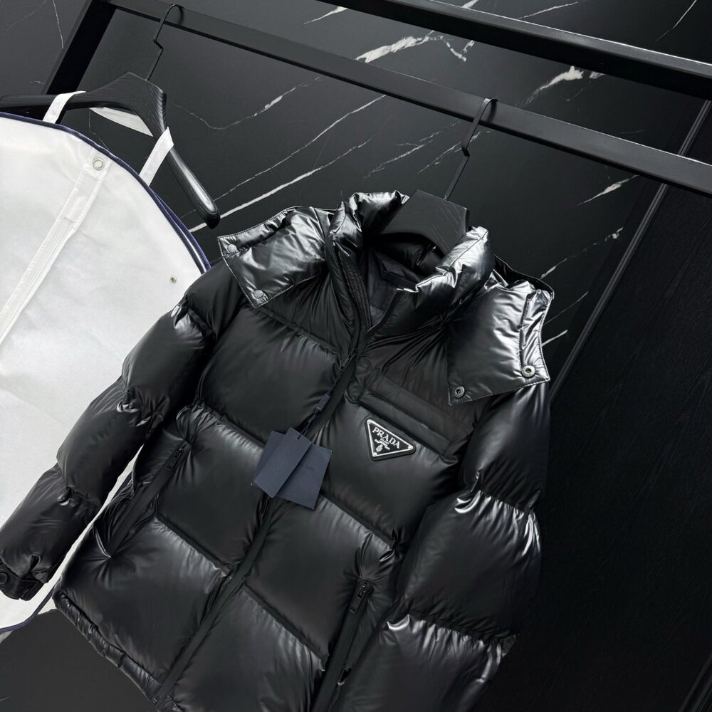 Prada Black Down Jacket - image 5